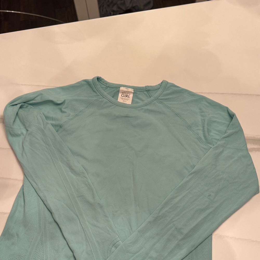 Athleta Girl Aqua Long Sleeve Top